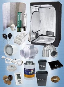 Kit armario de cultivo interior completo 80
