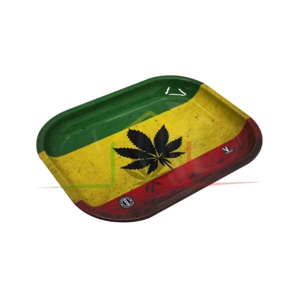 Bandeja para liar “Bandera Rasta Hoja” - 18x14cm