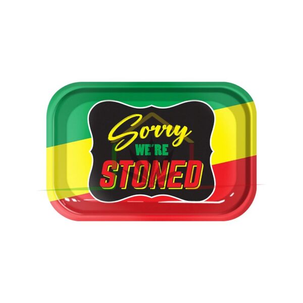 Bandeja para liar “Stoned Rasta” - 18x14cm