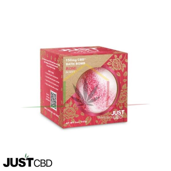 bomba de baño just cbd rose