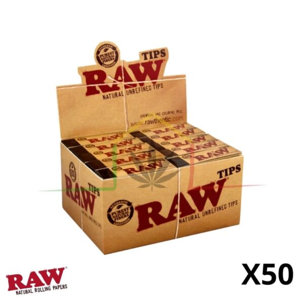 caja 50 filtros de cartón Raw