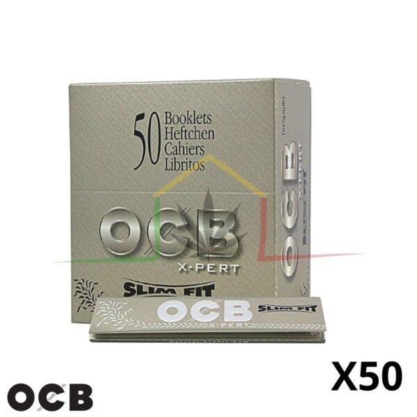 Caja 50 paquetes OCB slim X-pert gris